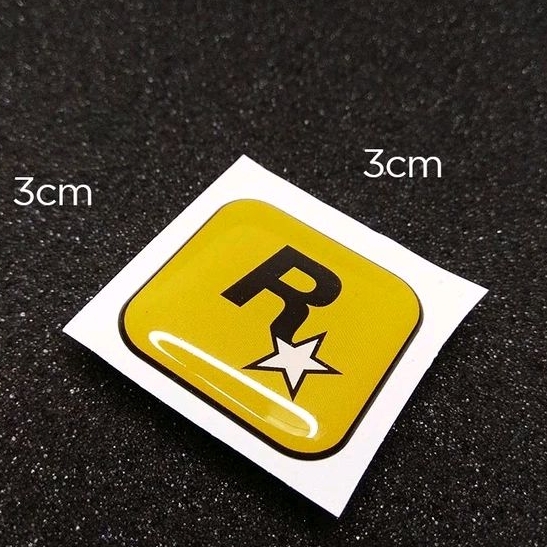 Jual emblem sticker resin ROCKSTAR GAME logo | Shopee Indonesia