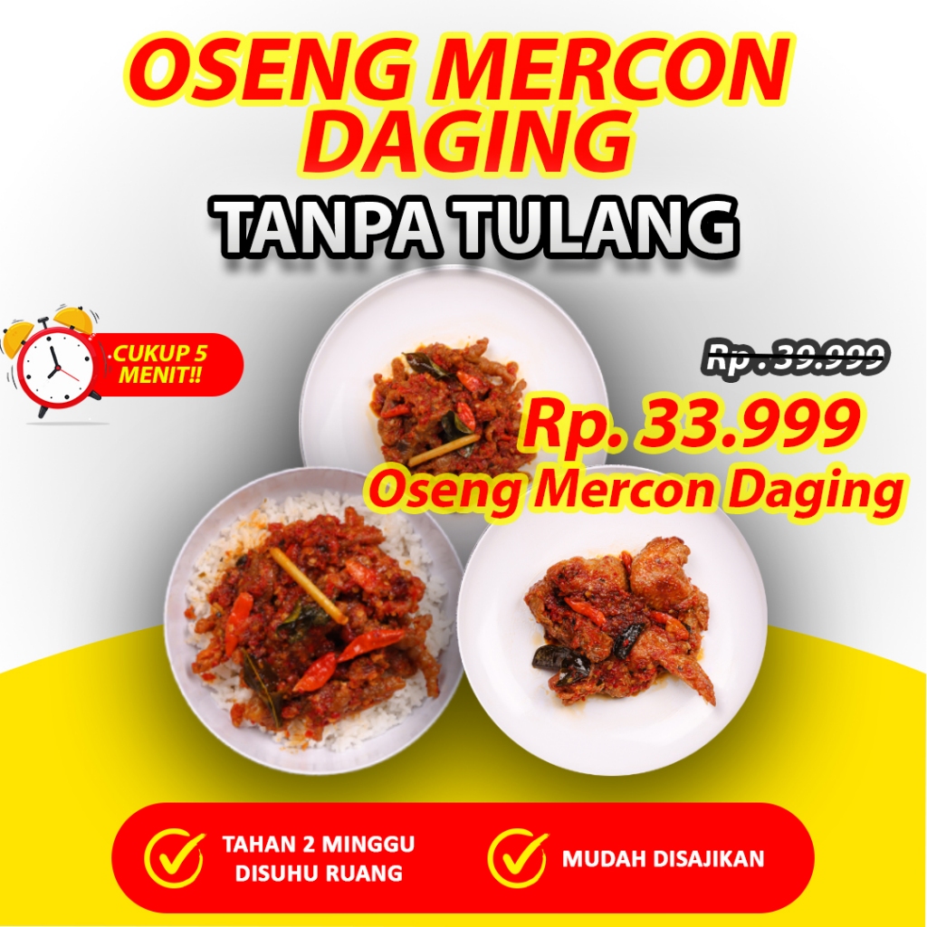Jual Oseng Mercon Daging Nggaber | Shopee Indonesia