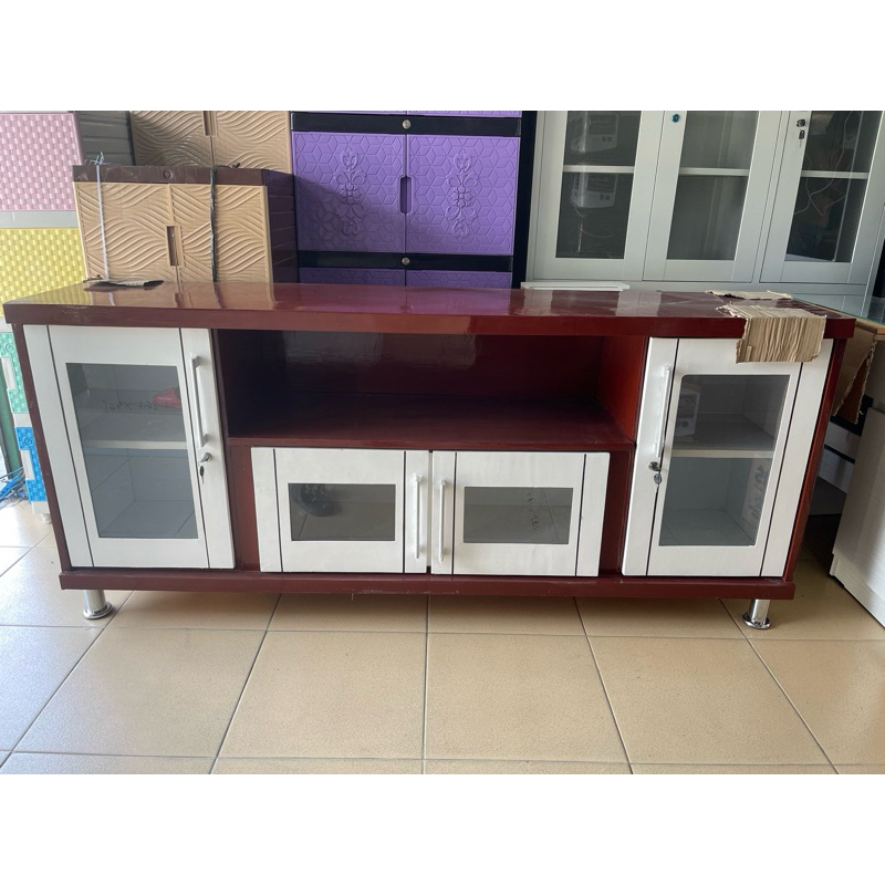 Jual Buffet Rak TV Kayu Pintu Kaca | Shopee Indonesia