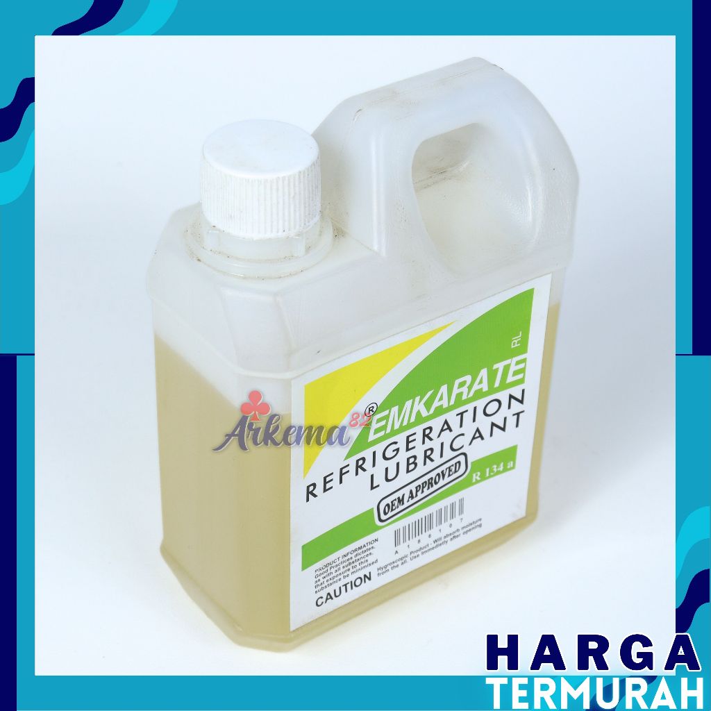 Jual OLI OIL KOMPRESOR EMKARATE R134 A REFRIGRATION LUBRICANT | OLI AC ...
