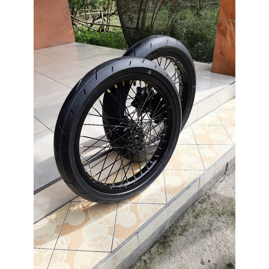 Jual Roda Set Cacing CRF 150 L Ukur Velg 140/160 Ban Primax Baru Ring ...
