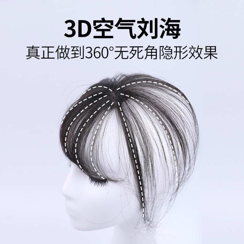 Jual PONI PALSU 3D DARI UBUN RAMBUT PALSU HAIRCLIP KOREA BANG WIG 3D ...