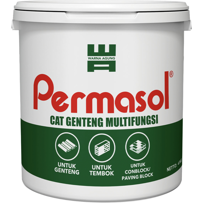 Jual Warna Agung - Permasol Cat Genteng Multifungsi 4 KG | Shopee Indonesia