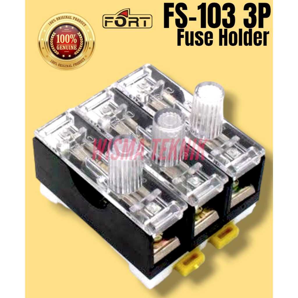 Jual Fuse Kubur 3P dengan Fuse Kaca 10 Amp Fort FS-103 | Shopee Indonesia