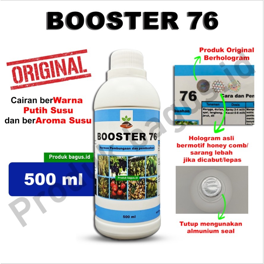 Jual Pupuk Booster 76 Kemasan 500ml Pupuk Organik Pelebat Penyubur Dan ...