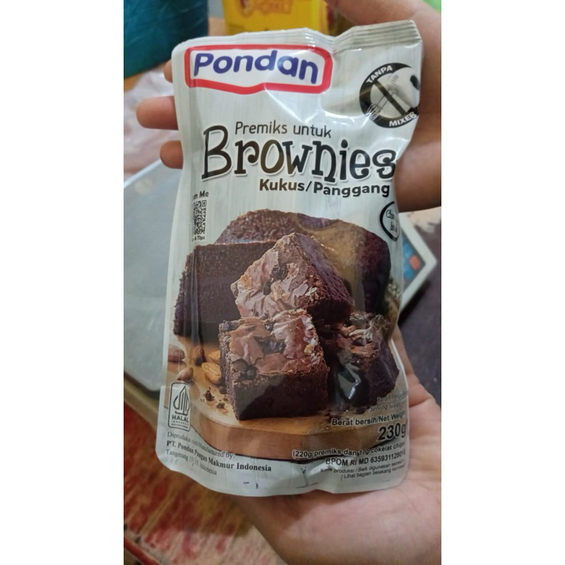 Jual Pondan Premix Brownies Kukus / Panggang Kemasan 230g Shopee