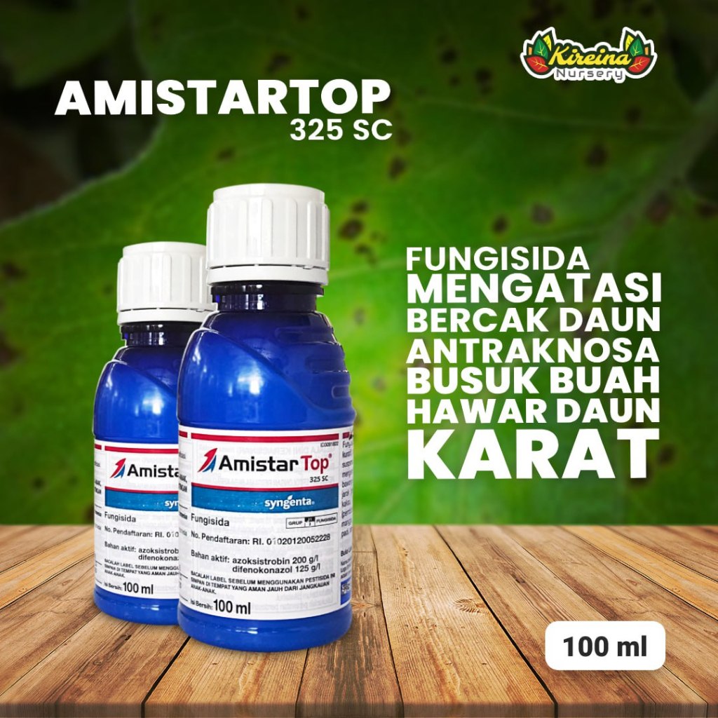 Jual Ml Amistar Top Sc Fungisida Untuk Mengatasi Bercak Daun Busuk Buah Shopee