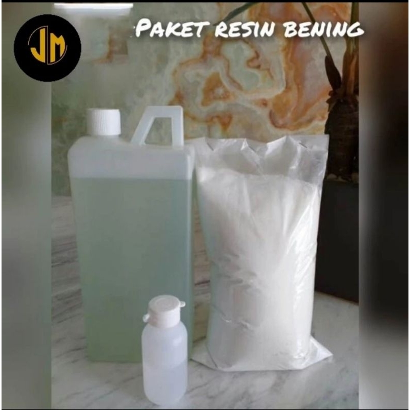 Jual Paket Resin Bening Talk Dan Katalis Penambal Nat Marmer Dan