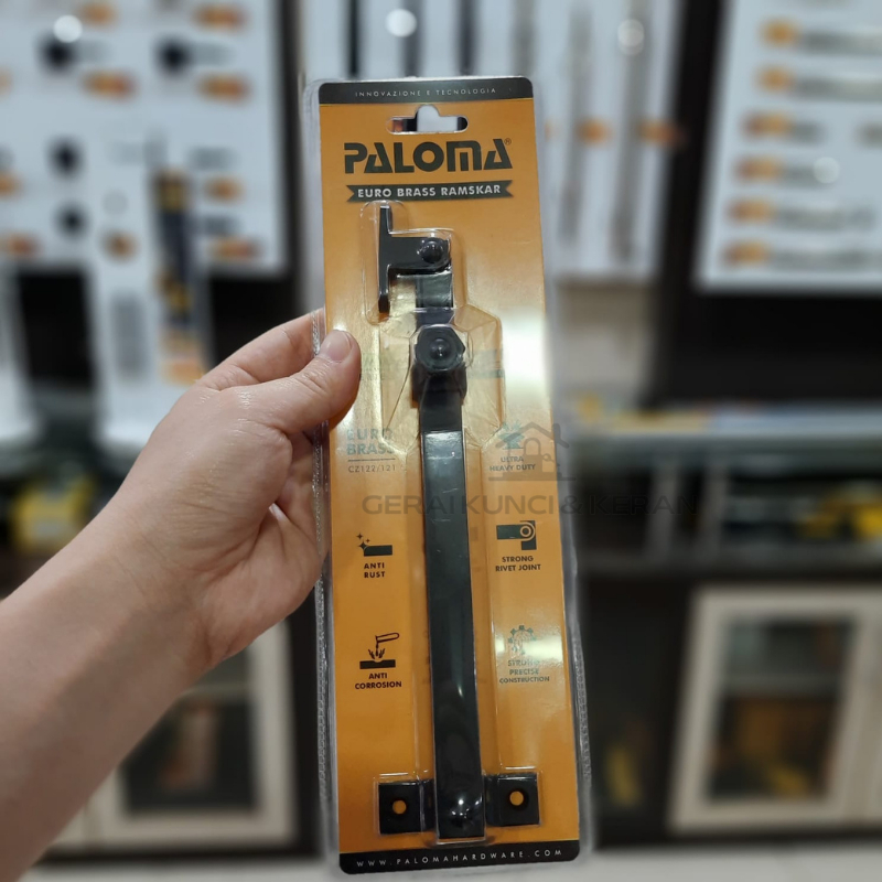 Jual RAMSKAR PALOMA RKP 605 TARIK LAMSKAR PENAHAN JENDELA HITAM BLACK ...
