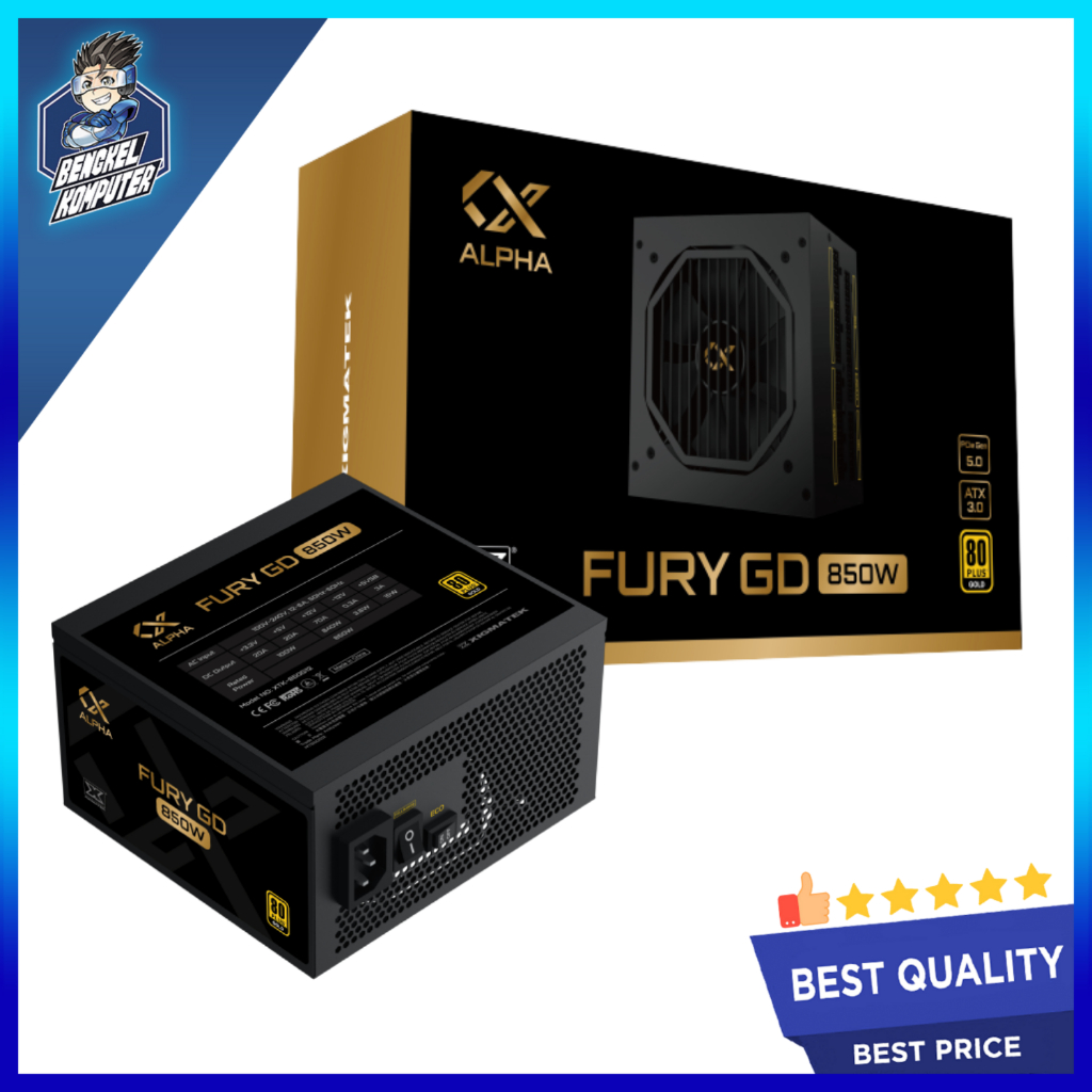 Jual POWER SUPPLY XIGMATEK ALPHA FURY GD 850W 80+ GOLD | Shopee Indonesia