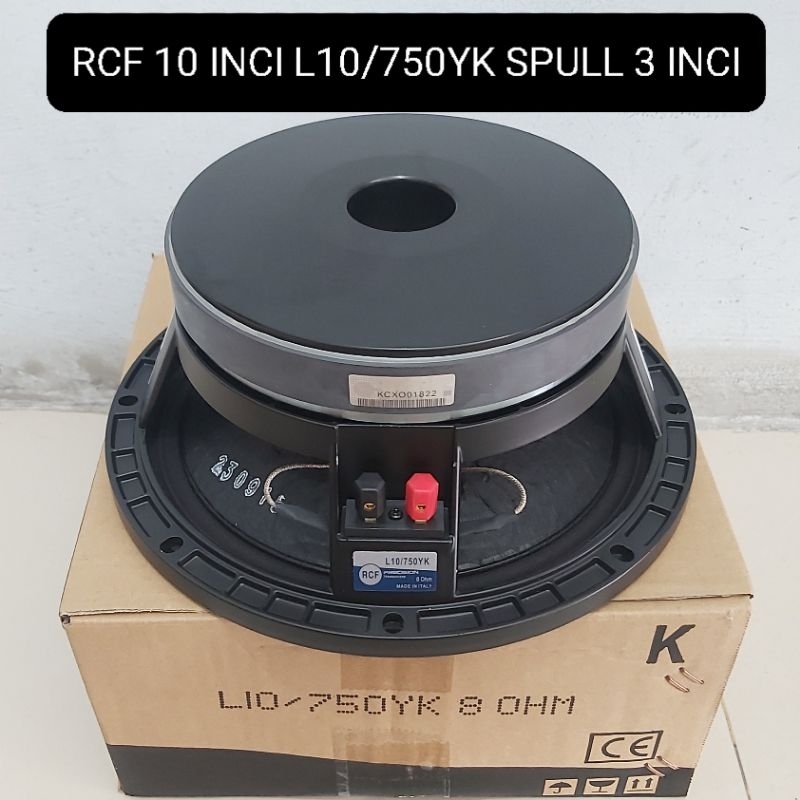 RCF L10/750YK Professional 10" Mid-Bass Subwoofer – 700W 3" Voice Coil Speaker