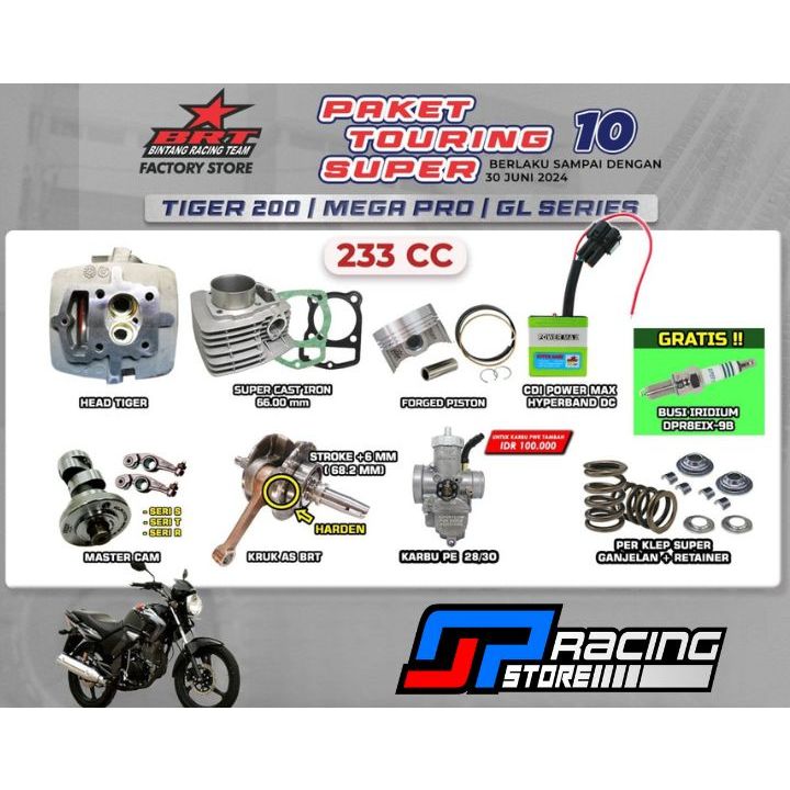 Jual Paket Bore Up Tiger Mega Pro Primus Gl Series Head Blok Piston