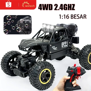 WETECH Mobil Remote Control Spray 2.4GHZ 2WD Besar Mobil Mobilan Offroad Alloy Climbing Car RC Mobil Remote