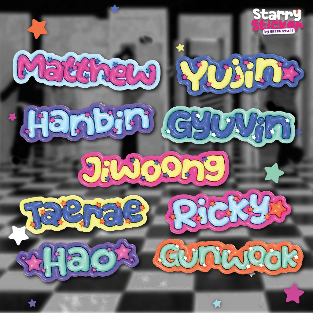 Jual Starry Sticker ZEROBASEONE ZB1 Ver. by Hateu Stuff - KPOP Name ...