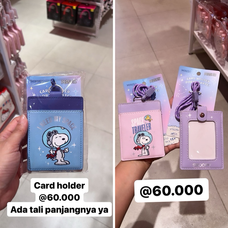 Jual Card Holder Snoppy x Miniso | Shopee Indonesia