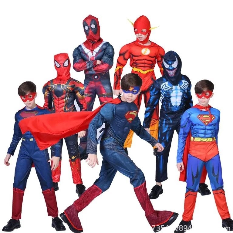 Jual Sudah READY Kostum Cosplay Anak Laki Laki Super Hero Otot ...