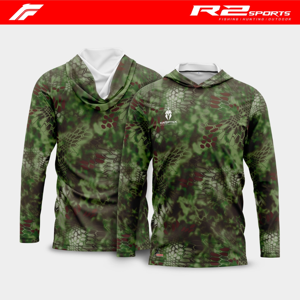 Jual Baju Camo Kryptek Hoodie Berburu Pakaian Hunting Camouflage Nomad  Green
