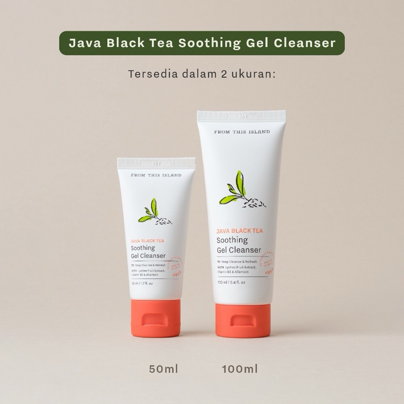 Jual From This Island Java Black Tea Soothing Gel Cleanser Original 100 ...