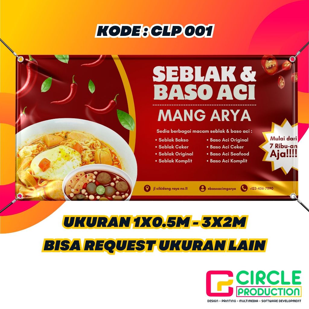 Jual CETAK BANNER SEBLAK MURAH | DESIGN TINGGAL PILIH | BISA CUSTOM ...