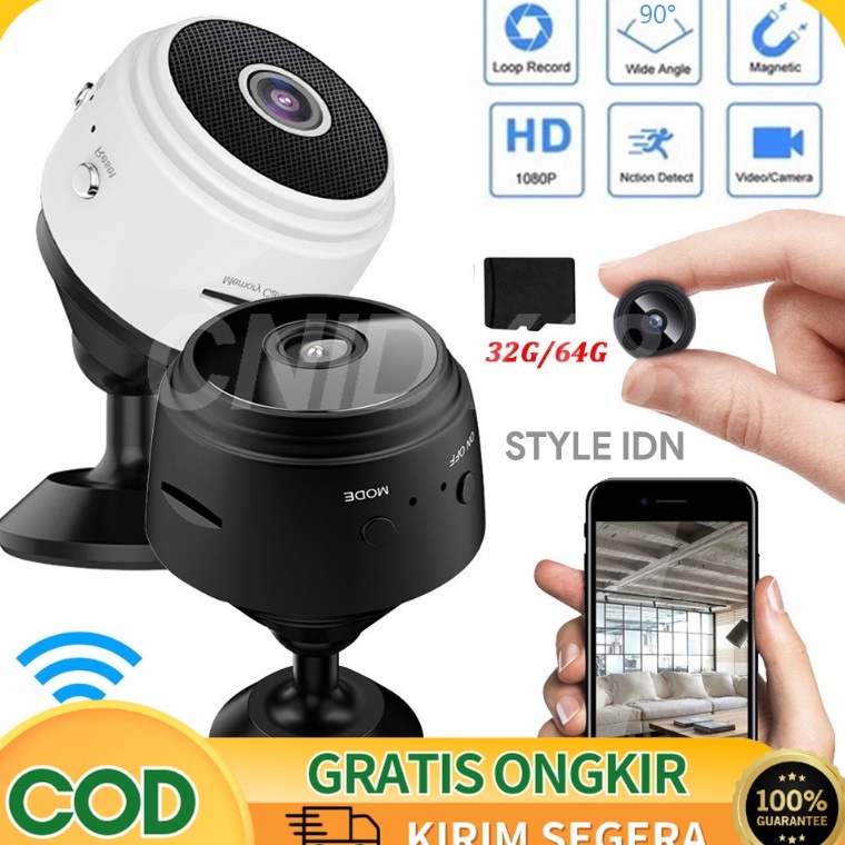 Jual Menarik Wireless A9 Mini Camera Wifi Hd 18P Micro Kamera v38 Kecil ...