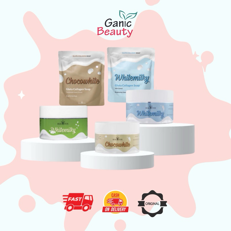 Jual Beautetox Gluta Collagen Soap Body Scrub Jasmine / Whitemilky / Chocowhite Shopee Indonesia