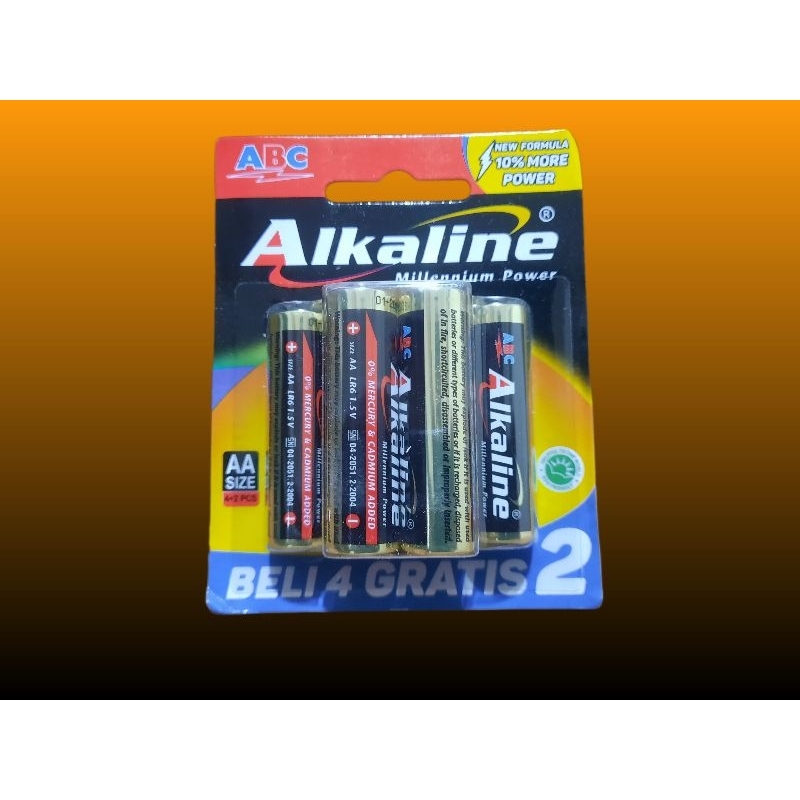 Jual Baterai Alkaline AA Isi 6 (4+2) | Shopee Indonesia