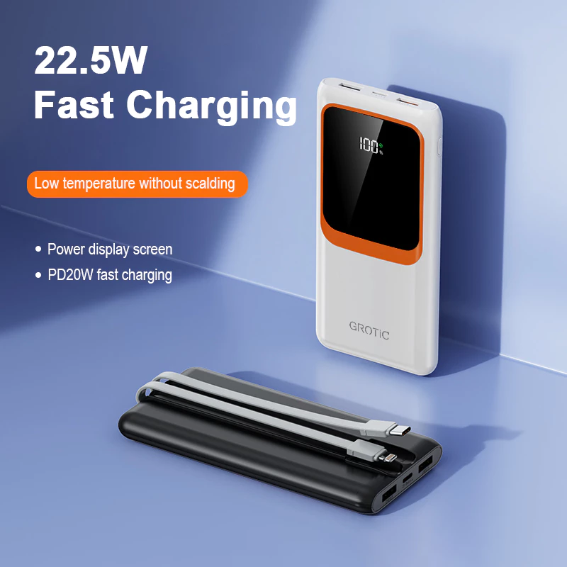 GROTIC Powerbank Fast Charging Dual Port USB 10000mAh BY016