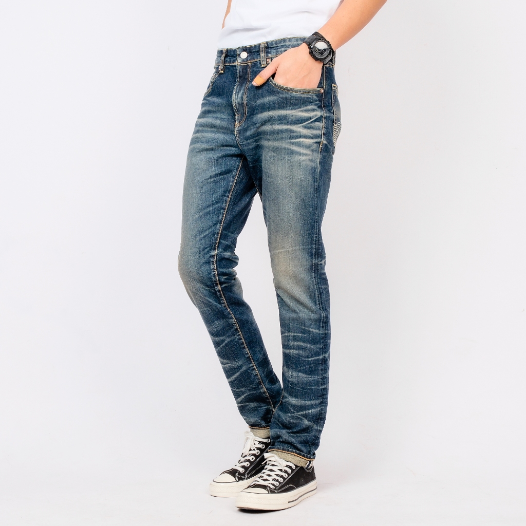 Jual Bespoke Project - Celana Jeans Denim No.371 Slim Tapered | Shopee ...