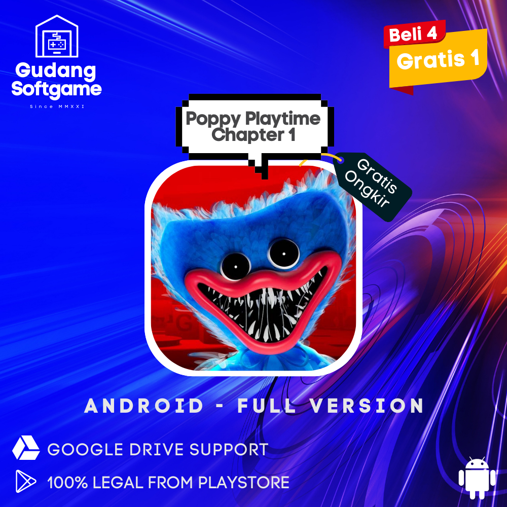 Jual Poppy Playtime Chapter 1 Game Premium Android Simulator - OBB APK ...