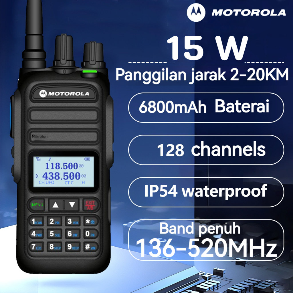 Jual K Headset HT Walkie Talkie Motorola 370S Handy Talky 30KM jarak ...