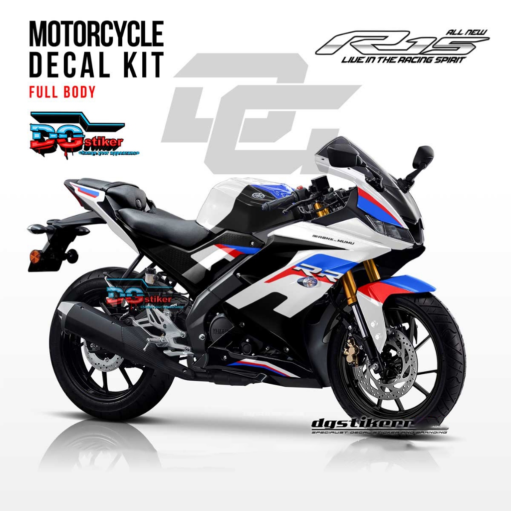 Jual Decal R15 V3 Hitam Full Body Bahan Premium Anti Luntur Full HD ...