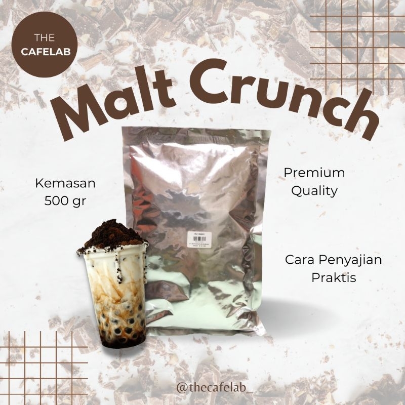 Jual TheCafelab Topping Malt Crunch Premium 500 gr / Topping Minuman ...