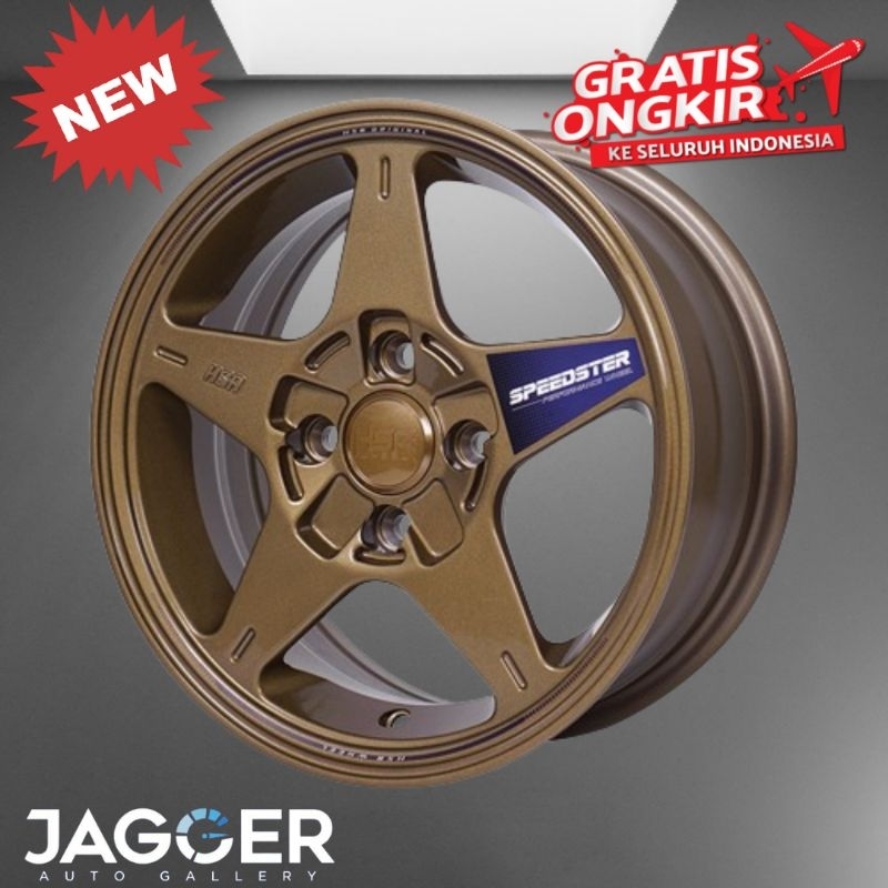 Jual Velg mobil terbaru hsr speedster ring 15 h4x100 brio agya calya ...
