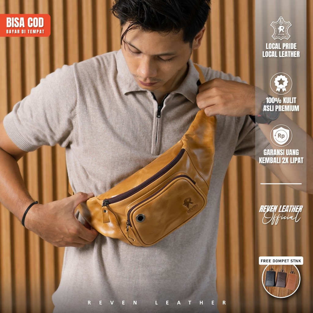 Tas Pinggang Cara Pakai Sling Bag Tas Sling Bag Pria Terma TM 104