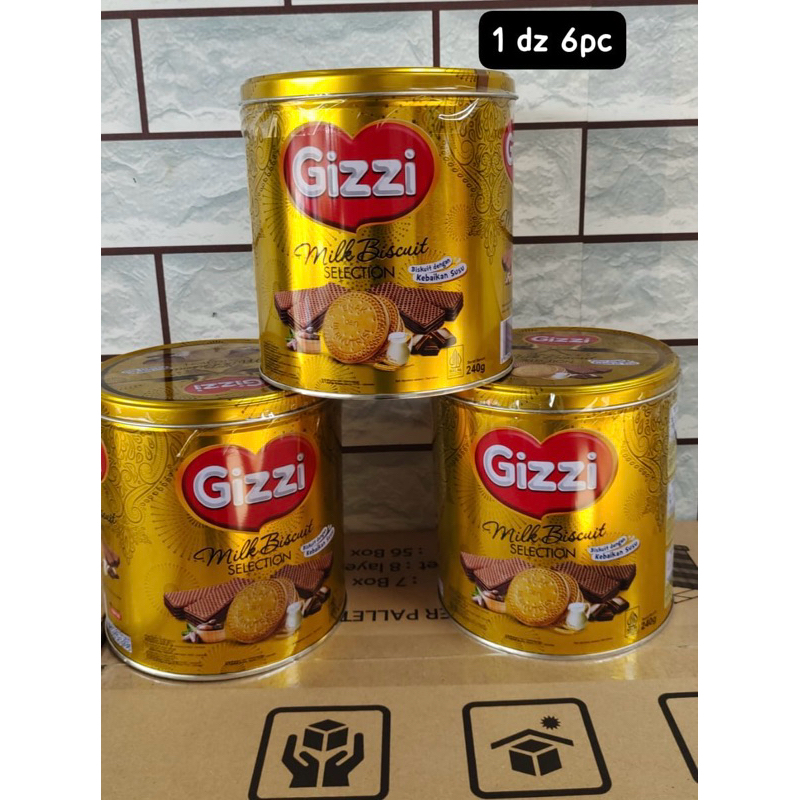 Jual Wafer Gizzi Kaleng | Biskuit Gizi Kaleng | Shopee Indonesia