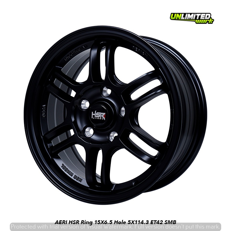 Jual Velg Racing Warna Hitam R15 HSR WHEEL Tipe AERI Buat Ertiga ...