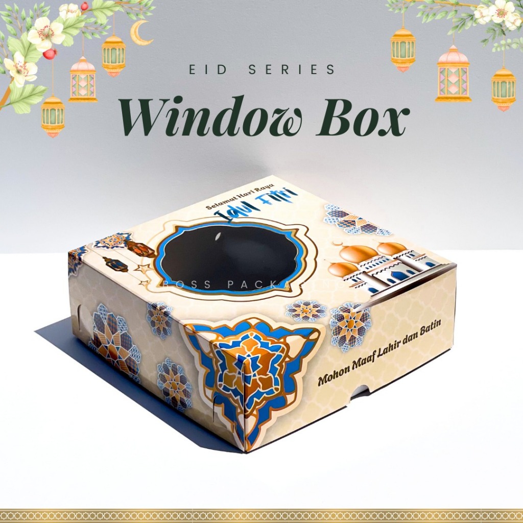 Jual [EDISI LEBARAN] Box Hampers Kue Lebaran Idul Fitri 20x20x7 Window ...
