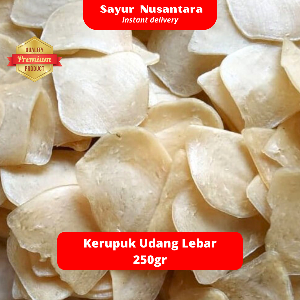 Jual Kerupuk Udang Lebar Renyah dan Gurih Premium 250gr - Sayur ...