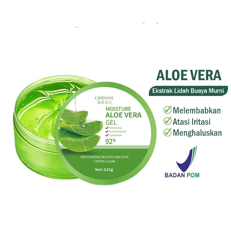 Jual BPOM APPROVED] Moisturizer Cindynal Aloevera 92% Aloe Vera ...