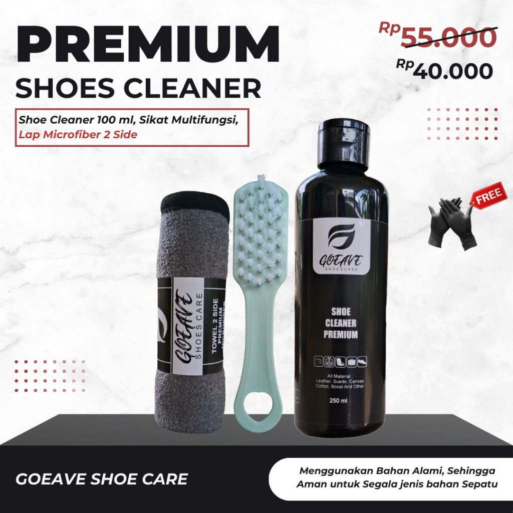 Jual Goeave Shoes Care | Paket Sabun Cuci Sepatu 250 ml | Pembersih ...