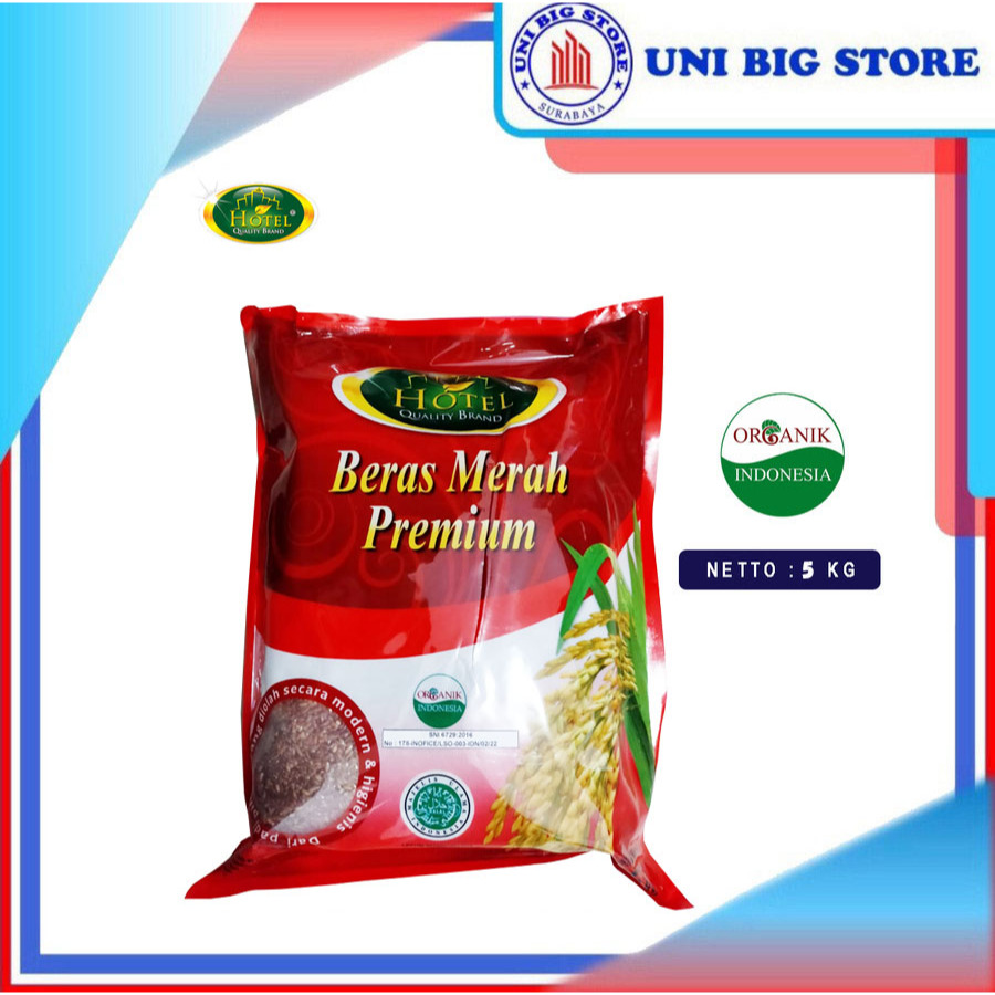 Jual HOTEL Beras Merah Organik Premium Red Rice Organic 5 kg | Shopee ...