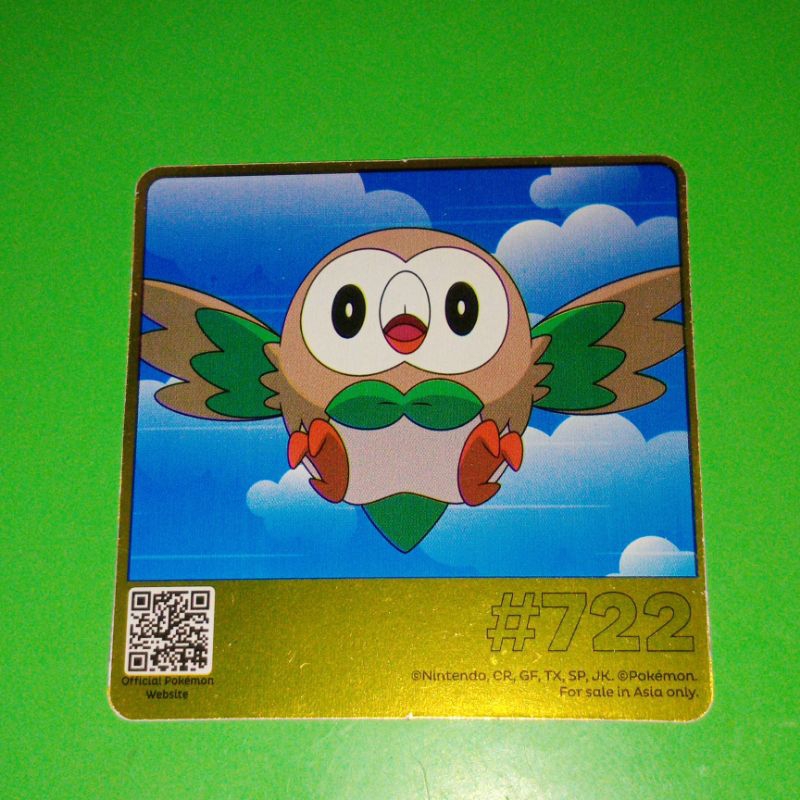 Jual Kartu Oreo Pokemon Rowlet #722 | Shopee Indonesia