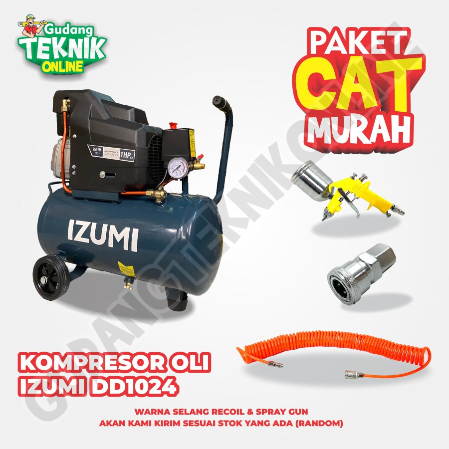 Jual Kompresor Angin 1Hp Kapasitas 24 Liter DD1024 IZUMI / Air ...