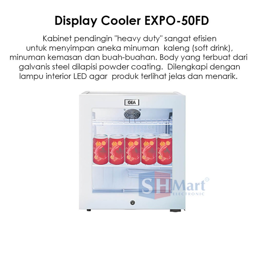 Jual GEA SHOWCASE MINI PORTABLE KULKAS MINUMAN DISPLAY COOLER GEA ...