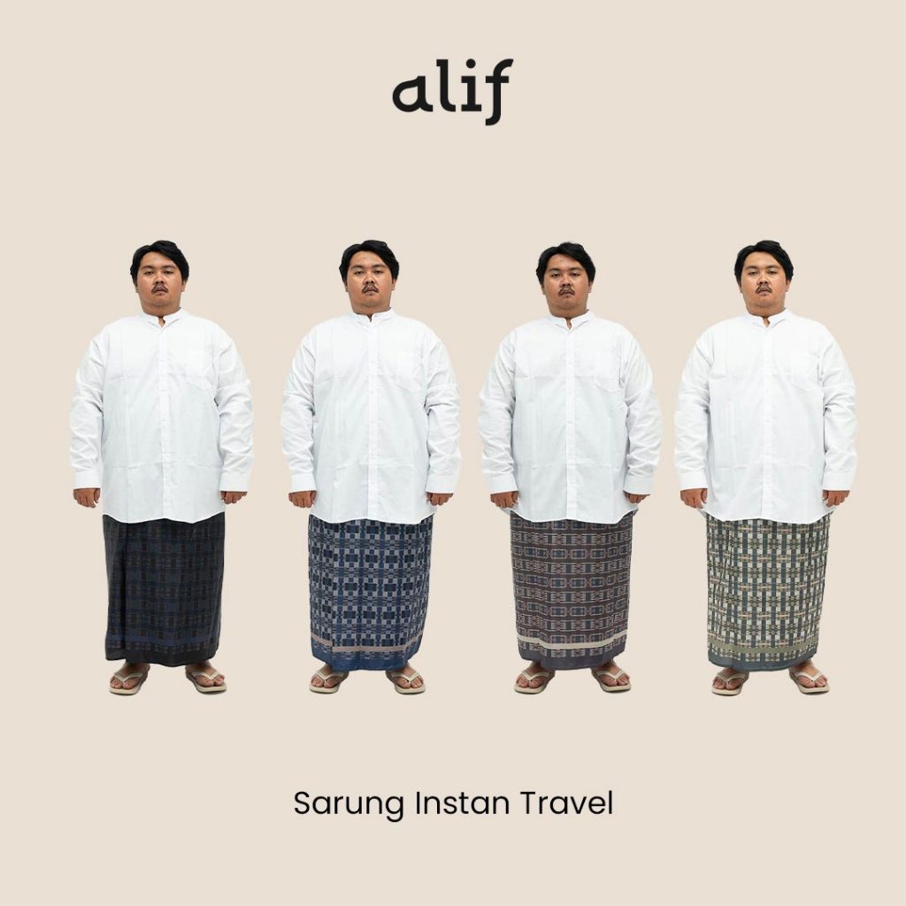 Alif Modern Wear - Zafeer Sarung Jumbo Motif instan Dewasa Parasut Premium Korea Travel