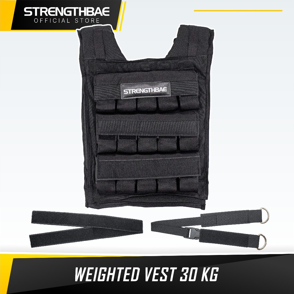 Jual Adjustable Weighted Vest 30kg Rompi Pemberat Beban 30kg Weight Vest Calisthenic