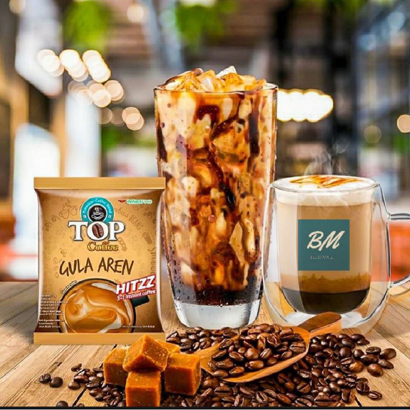 Jual top coffe gula aren kemasan renceng isi 10bungkus | Shopee Indonesia