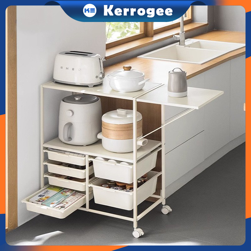 Jual Rak Susun Penyimpanan Terbuka Serbaguna Rak Trolley Susun Dengan ...