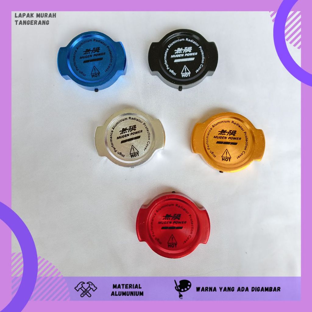 Jual CAP RADIATOR MUGEN TUTUP COVER RADIATOR NMAX CAP RADIATOR MOTOR ...