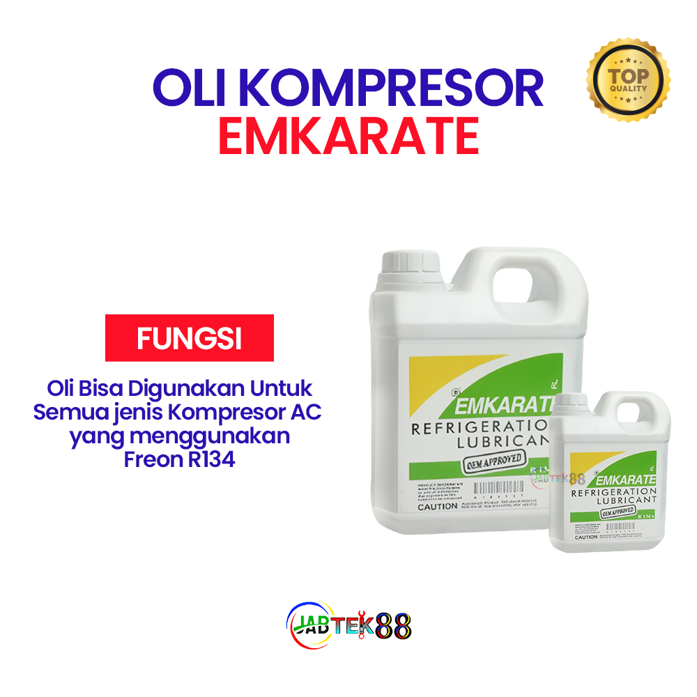Jual OLI OIL KOMPRESOR EMKARATE R134 A REFRIGRATION LUBRICANT | OLI AC ...
